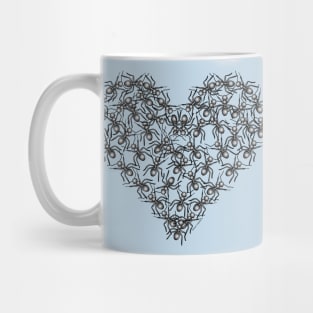 Black Ants Heart Mug